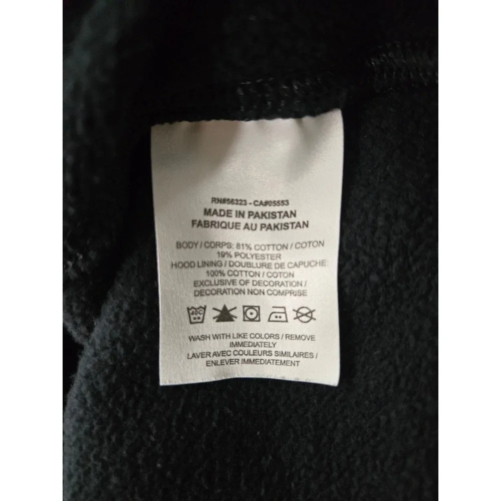 Nike Hoodie Mens XL Black Pullover Embroidered Logo Sportswear Fleece Sweatshirt